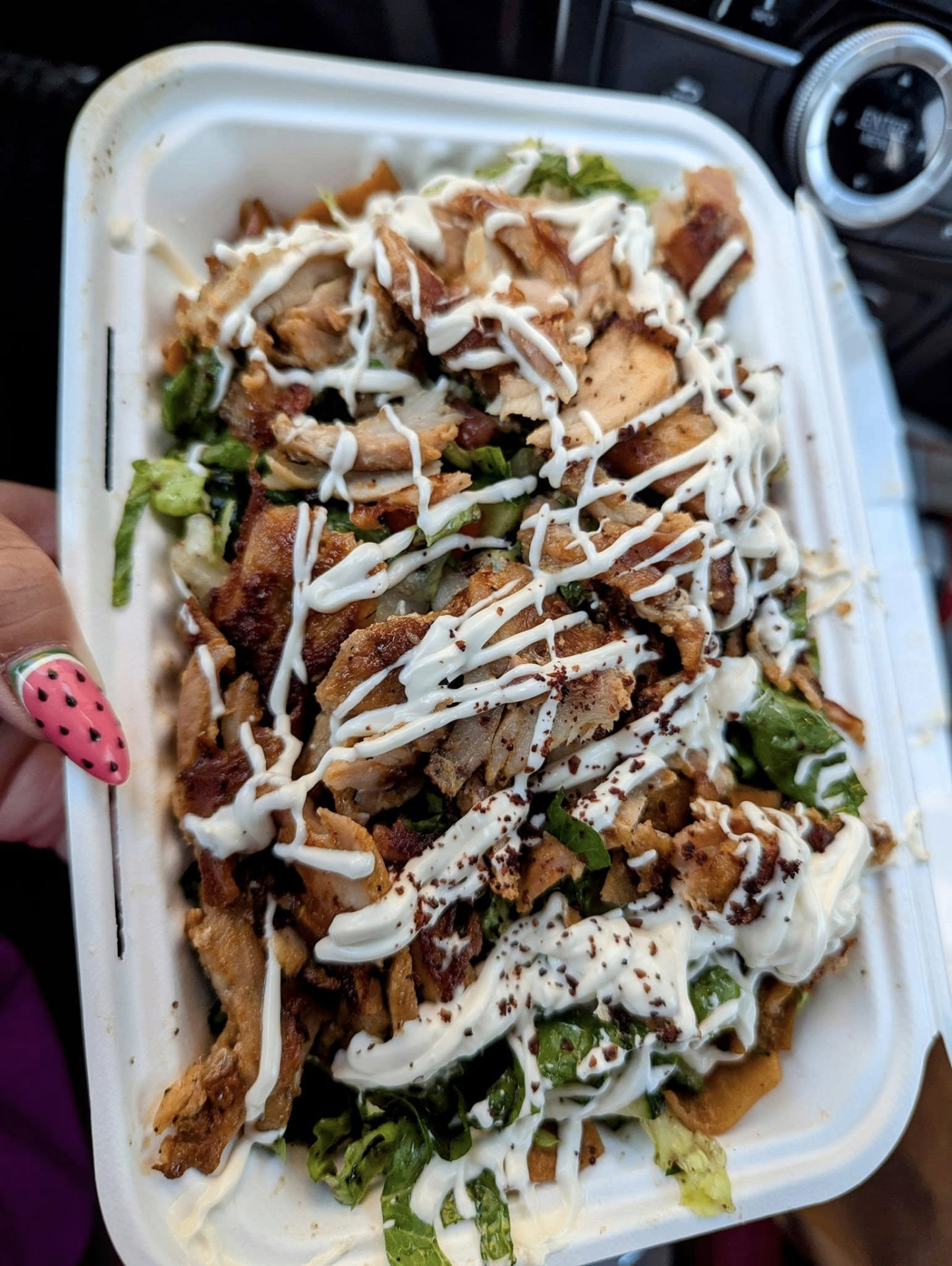 Chicken Shawarma Salad at Shekho's Shawarma in Thunder Bay